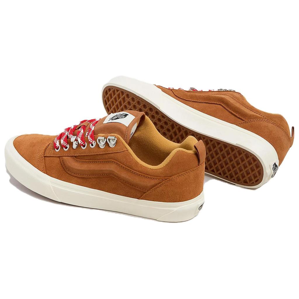 Vans Knu Skool Bequeme Vielseitige Rutschfeste Langlebige Low-Top Skate Schuhe Damen Sneaker Braun VN0009QCLBR