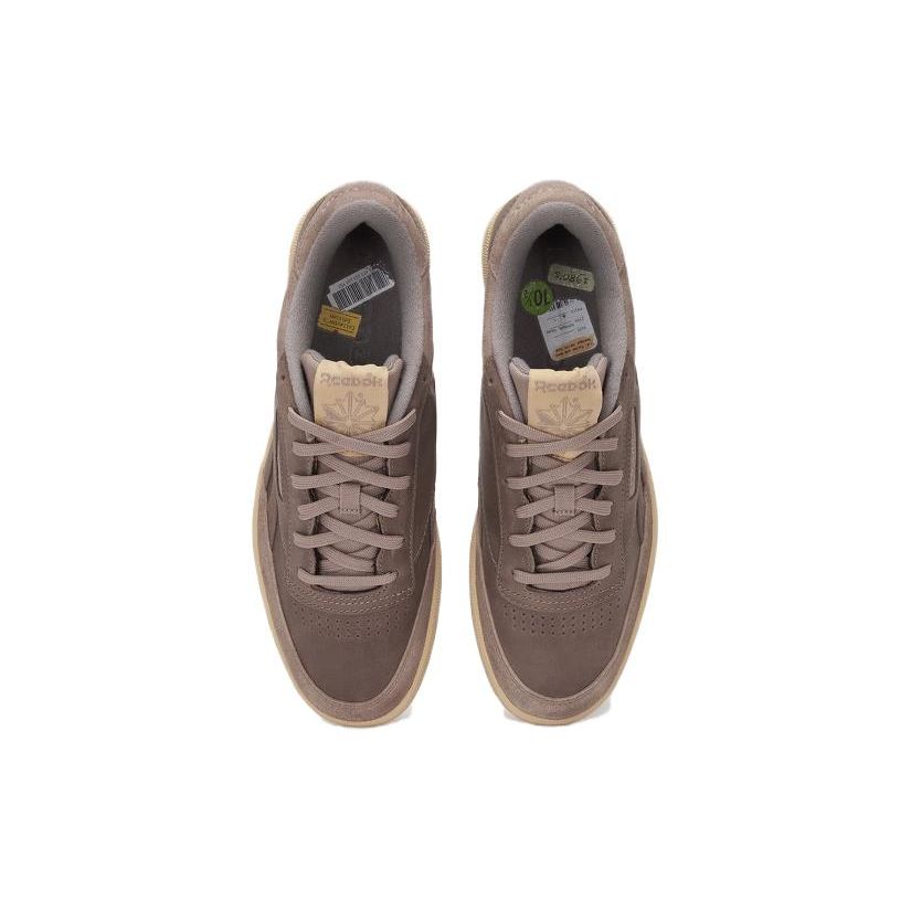 Reebok Club C REVENGE Comfort Wrap-Around Cushioning Balanced Lightweight Support Low-Top Skate ShoesUnisex Brown 100200780