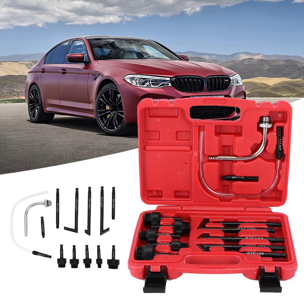 13PcsSet Oil Fill Adapter Transmission Fluid Oil Refilling Refill Connector Tool Kit