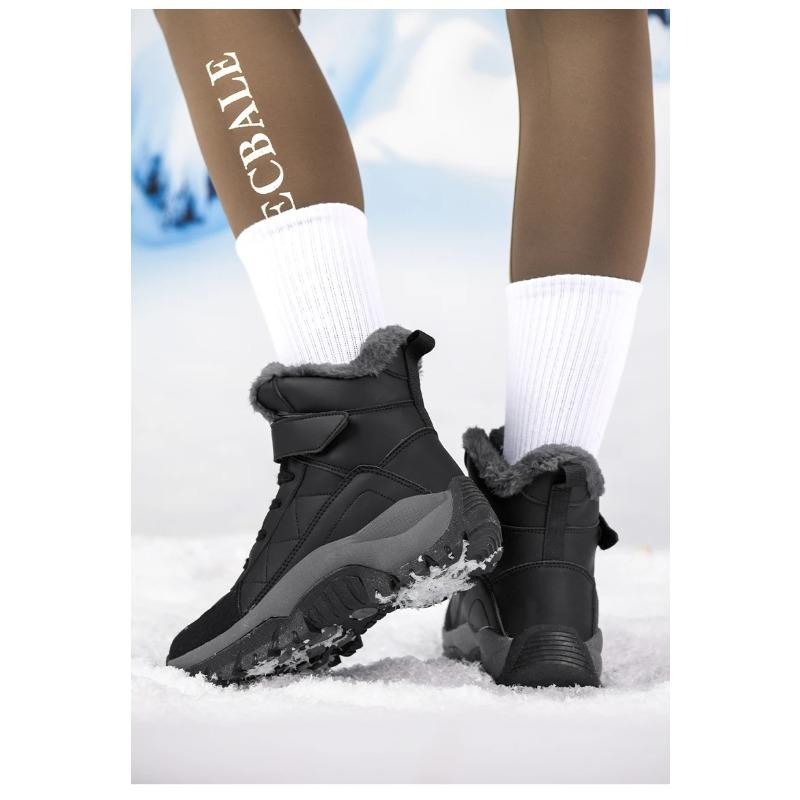 Warm Women's Snow Boots Fashion Outdoor Women Platform Anti-Slip Hiking Boot Waterproof Winter Warm Ankle