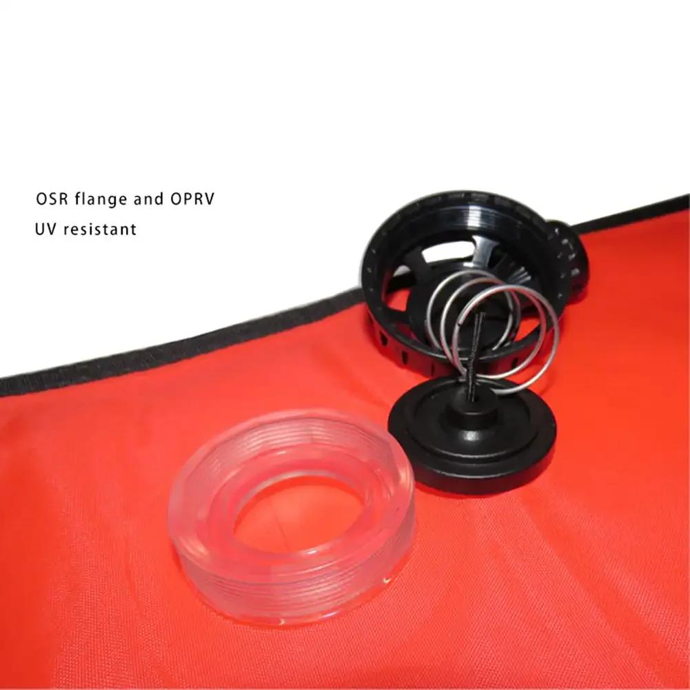 1.2-1.8M Inflatable Diving Safety Sausage SMB Signal Tube Surface Marker Buoy Scuba Diving Gear