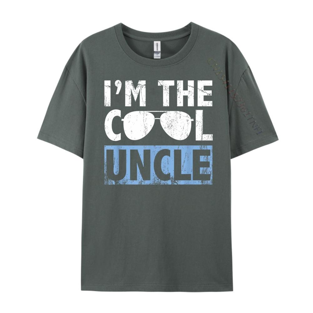 Im The Cool Uncle Shirt Gifts White T Shirt Men Streetwear