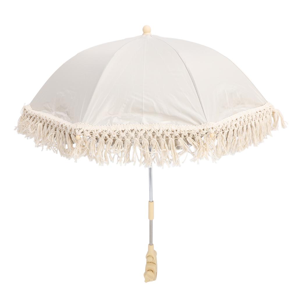 Kinderwagen Schirm Sonnenschutz UV-Schutz Winkelklemme Zum Aufklemmen Baby Sonnenschirm für Strandkorb Kinderwagen