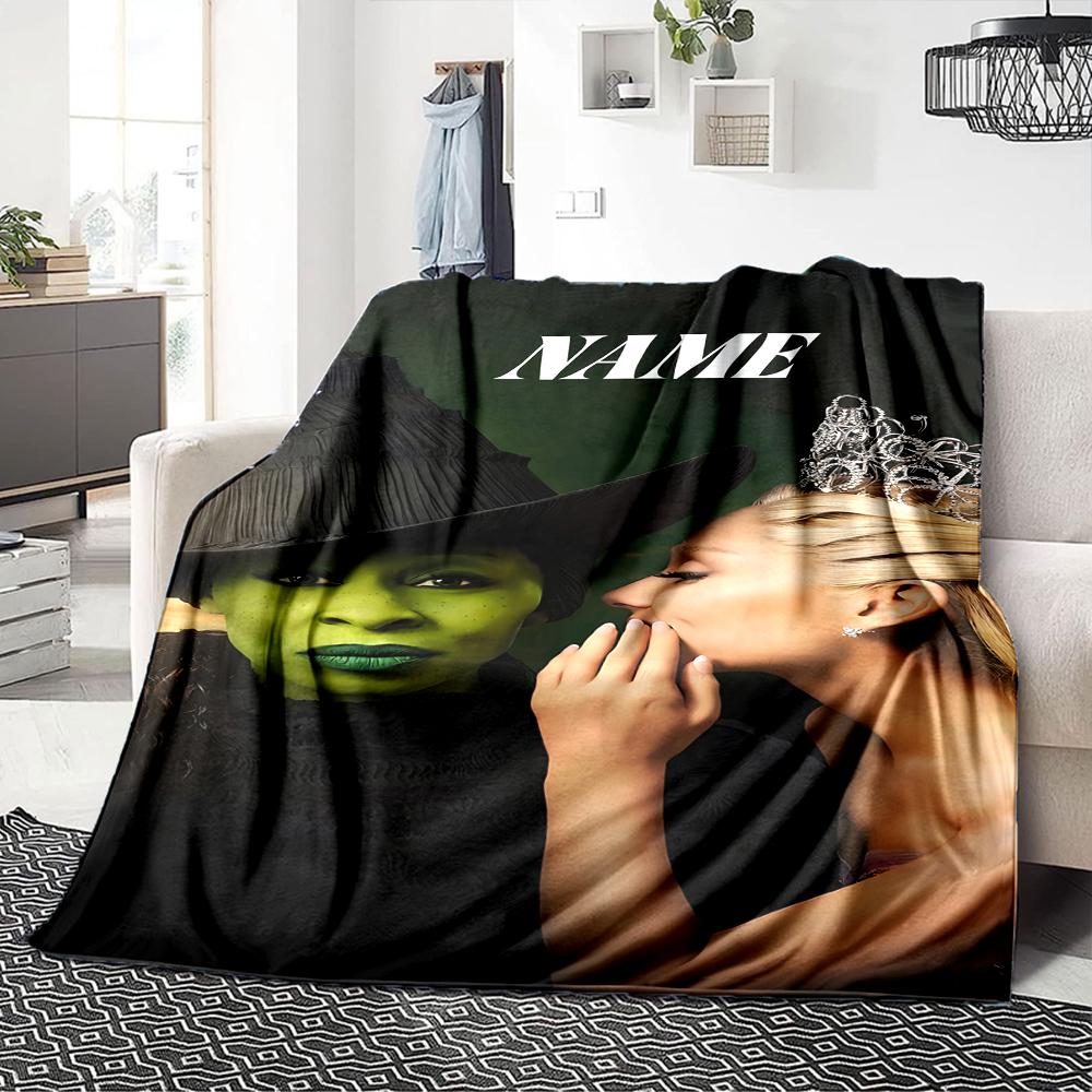 Custom Name "Magic Friendship" Blanket for Couch & Bed, Plush Cozy Fuzzy Blanket Super Soft & Warm Blankets for Fall and Winter. 0908373