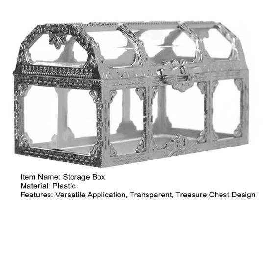 Gastgeschenkbox Transparente Schatzkiste Süßigkeitenbox Dekorative Aufbewahrungsbox Gastgeschenkbox für Hochzeit Babyparty Geburtstagsparty