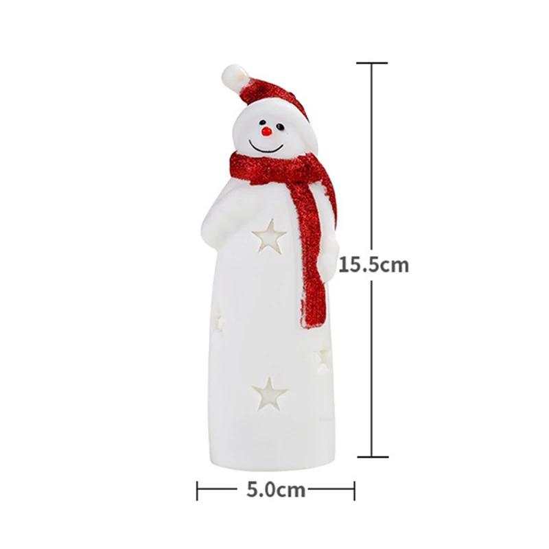 LED Christmas Night Light Cute Santa Claus Snowman Children Bedroom Bedside Ornaments For Holiday Christmas Decora Night Lamp
