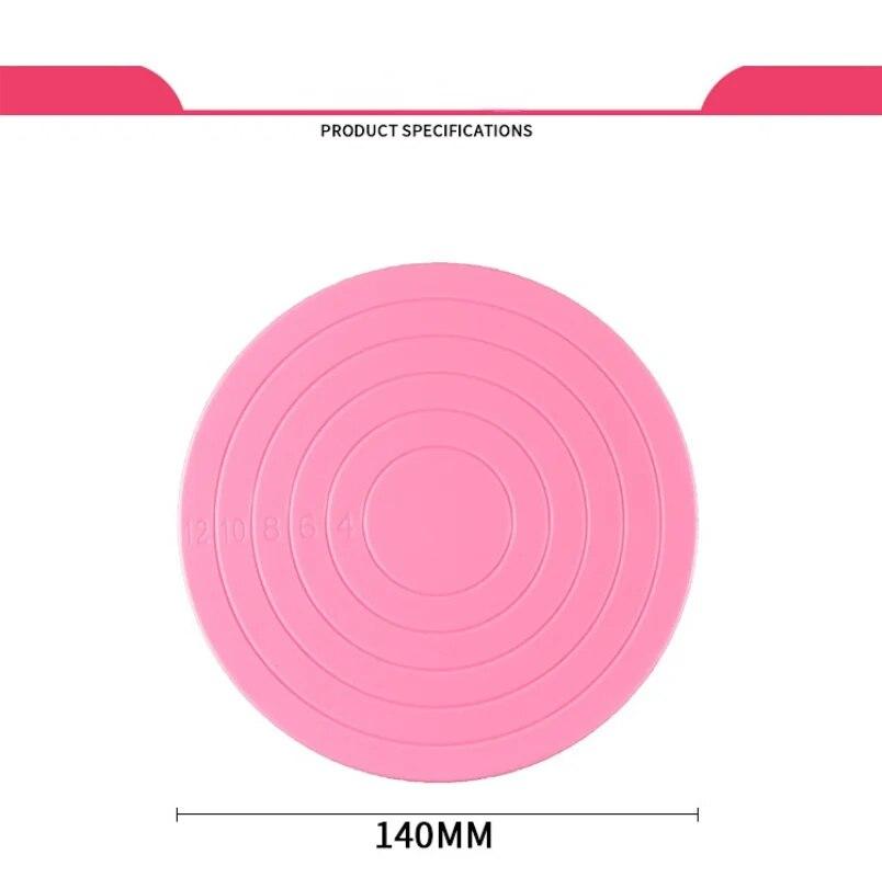 Tavola rotante per torta fai-da-te Mini piattaforma girevole in plastica per torta fondente Piattaforma girevole Supporto per biscotti rotondo Utensili da cucina rotanti