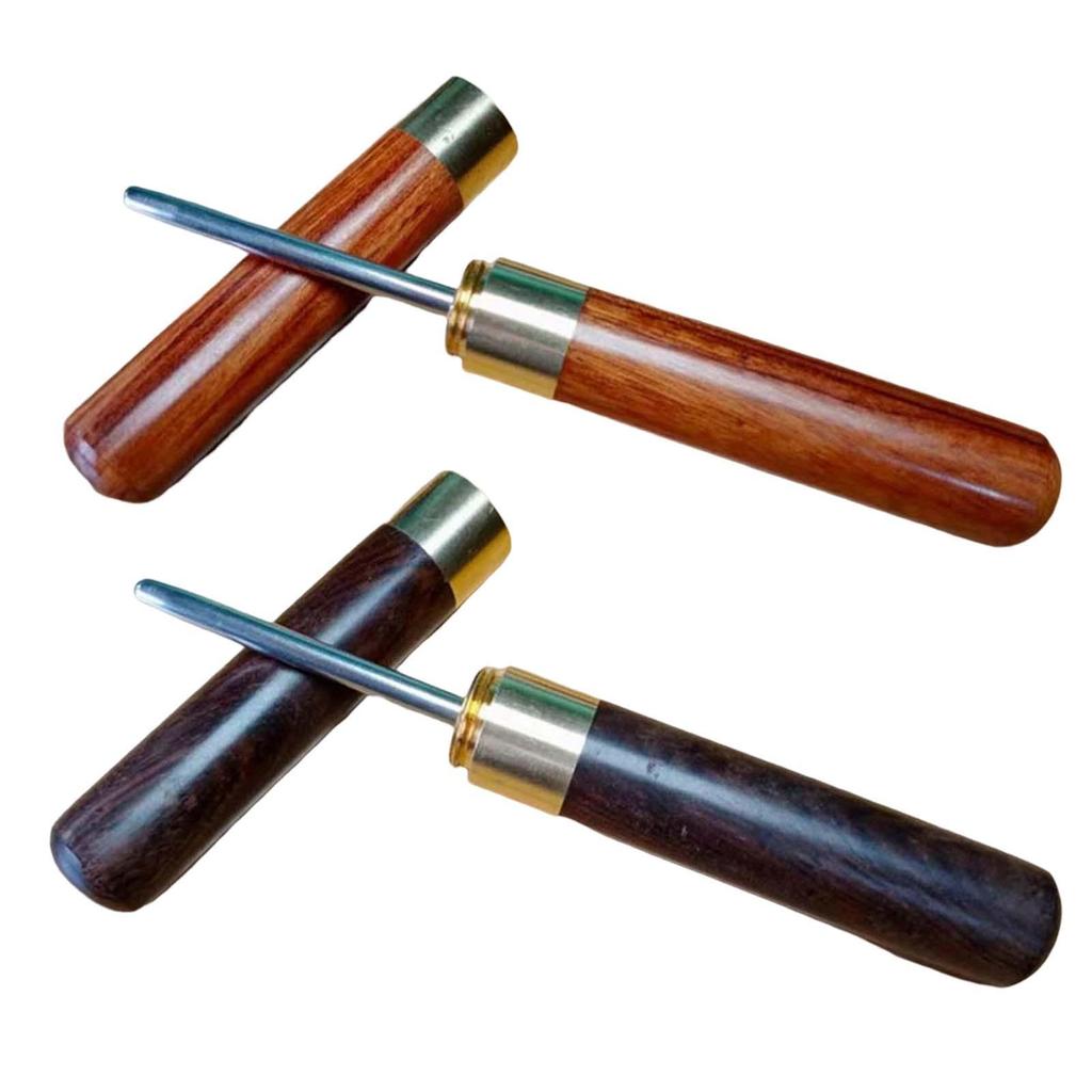 Rovné šídlo na vyplétání raket, tenisové badmintonové rakety, šídlo na vyplétání, nástroj z nerezové oceli, dřevěná rukojeť, přenosné a odolné