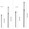 Lightweight Aluminium Insert Fishing Ground Rod Fishing Banks Stick Adjusted Plug Insert Ground Fishing Rod Stand Holder