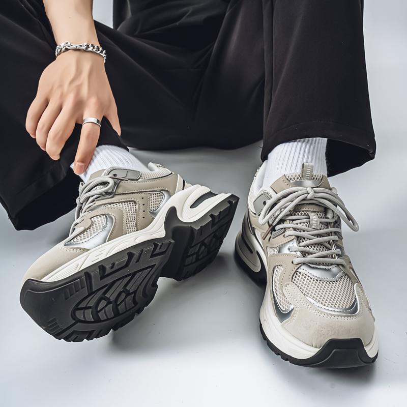 Ny Mote Herre Fire Sesonger Komfortable Sko Studenter Mannlige Gutter Trendende Myk Såle Pustende Fritids Løpesko