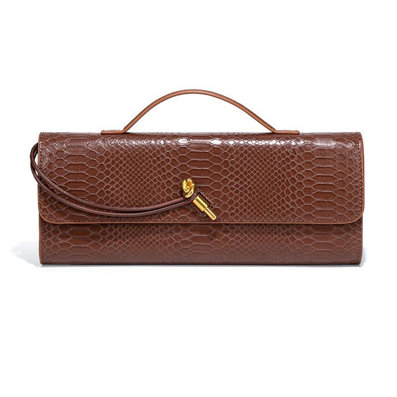 

[] Hot-selling snake pattern hand organ bag, horizontal small square bag, portable shoulder crossbody 31.5*4*11cm