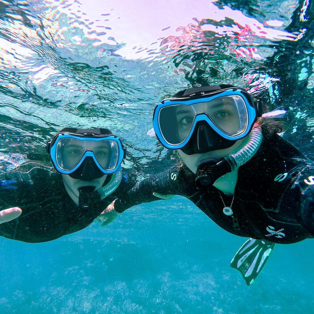 Silicone Tempered Glass Snorkel & Diving Mask