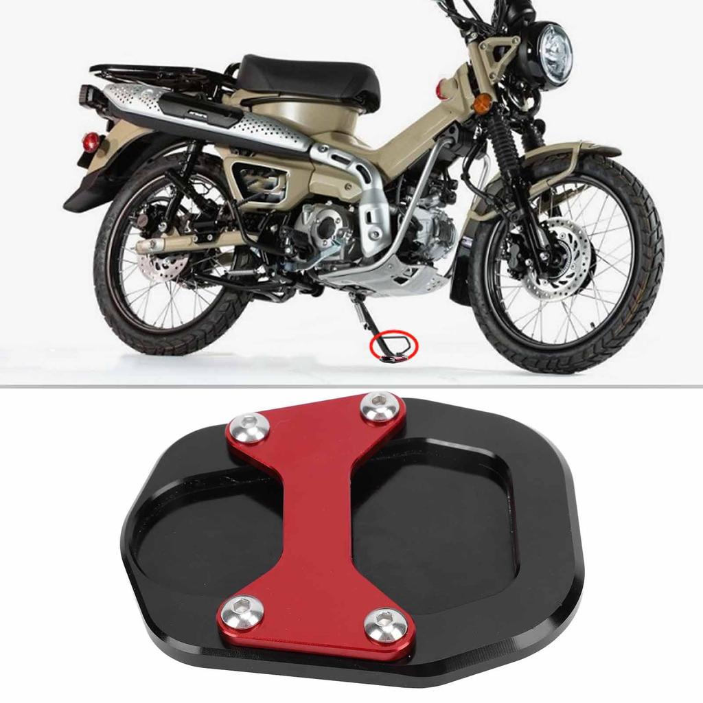 Kickstand Pad Extended Side Stand Plate Aluminum Alloy Support CT125 Trail 125 Hunter Cab (JA65) 2023-2024 Trail 125 (JA65) 2023-2024