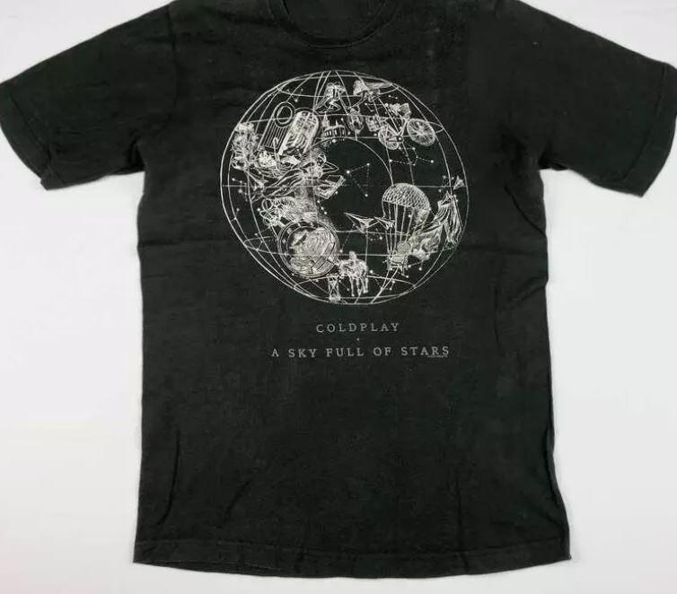 Рок COLDPLAY A SKY FULL OF STAR BAND Унисекс Хлопковая Футболка Все Размеры Унисекс Футболка S