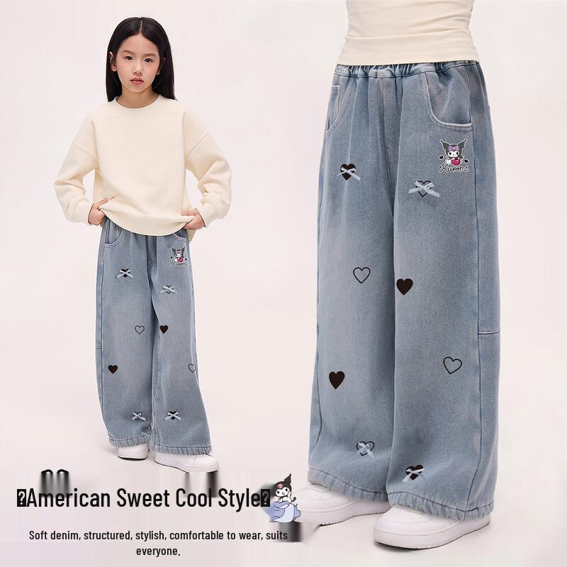 Hello Kitty Girls  Sweet Cool Denim Jeans 140