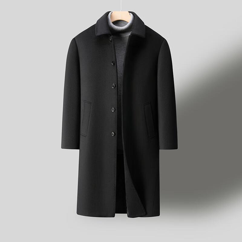 Firstview Men's Urban Casual Long Wool Blend Overcoat FV24D1115