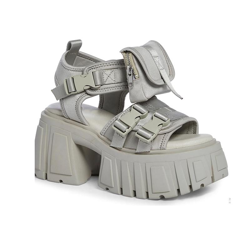 Fashion Women's Platform Spanish Fashion Brand 2024 Spring Style Dark Punk Height Increasing Roman Shoes Open Toe Men Sandal Boots