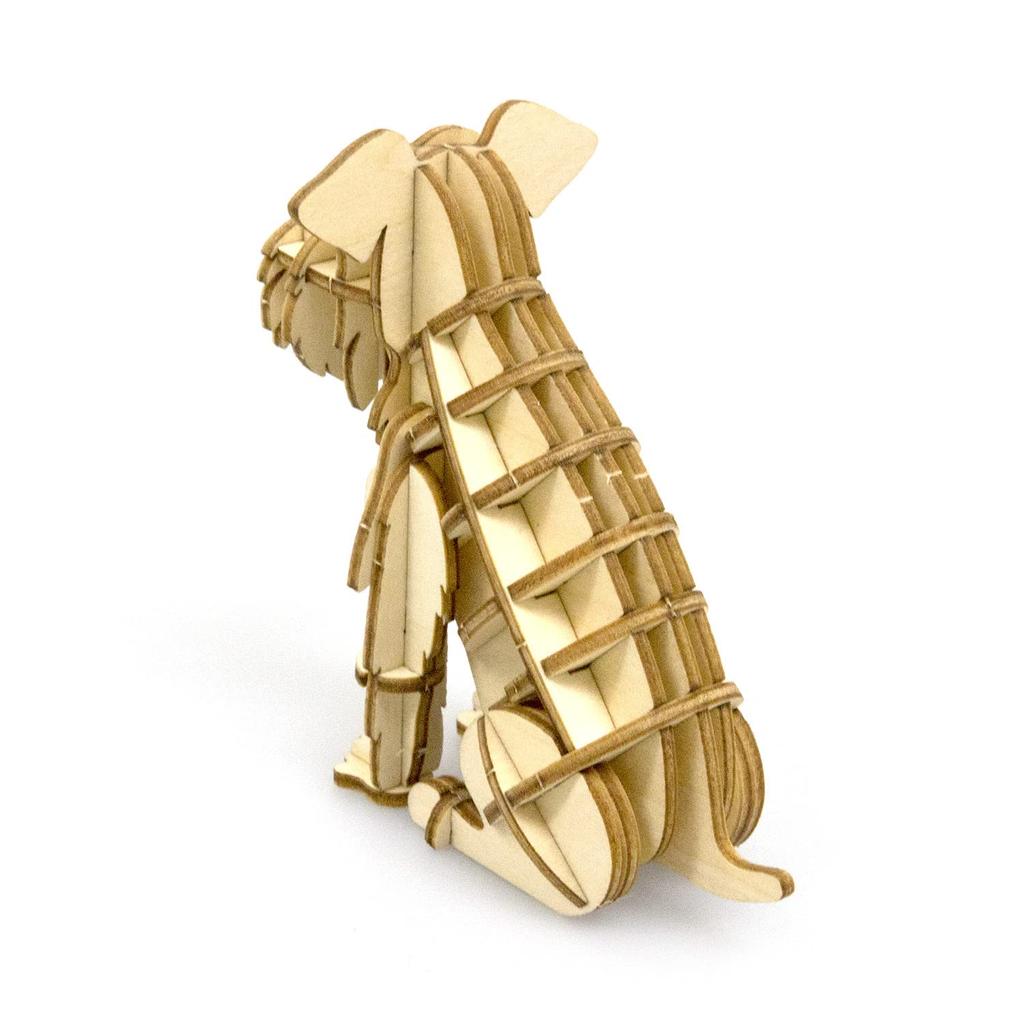 Miniature Schnauzer 3D Wooden Puzzle DIY Craft Kit for Kids and Adults Educational Toy for Boys and Girls 3D Artwork and a Great Gift for Adults