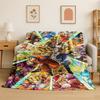 Cartoon D-Dragon Ball Anime Game Flannel Blanket Soft Warm Throw Blanket for Bedroom Living Room Bed Travel Camping Picnic Kid