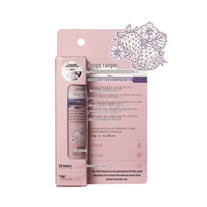 Увлажняющее масло и бальзам для губ Roopy с растительными экстрактами для осени/зимы