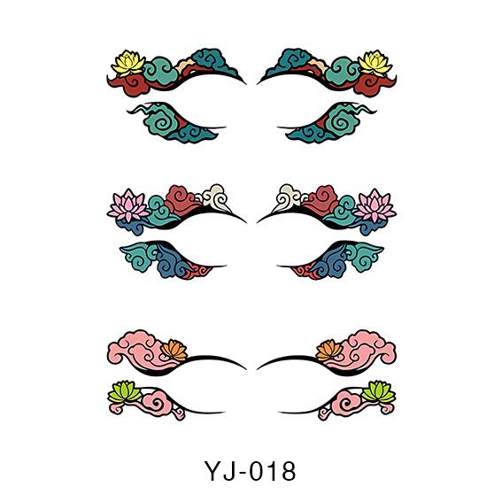 Αυτοκόλλητο Τατουάζ Σκιάς Ματιών - Αδιάβροχα Προσωρινά Αυτοκόλλητα Μεταφοράς Μακιγιάζ Τατουάζ Ματιών για Πάρτι/Φεστιβάλ Μακιγιάζ Αξεσουάρ Ρέιβ