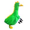 Porch Goose Costume Dinosaur Lawn Goose Outfit Dinosaur Design Clothes for Plastic Cement Goose Statue Lawn Art Garden Decoration