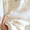 Women's Three-Piece Pure Cotton Gauze Pajama Set - Short Sleeve and Long Pants
