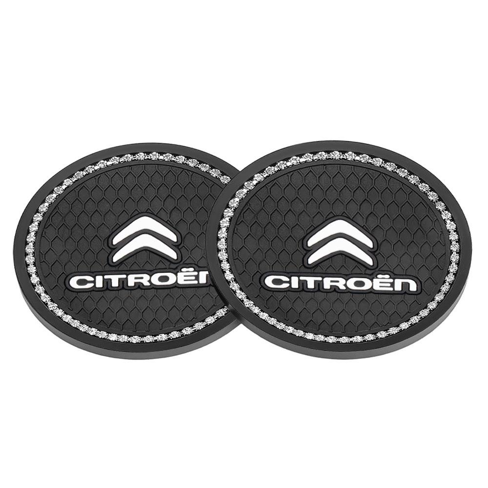 Valve Core Car Coaster Water Cup Non-Slip Silica Gel Pad Car Accessorie For Citroen C4 Berlingo C3 Aircross C5 Aircross C-ELYSEE xkdf64