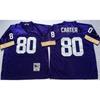 Minnesota Vikings 84 Retro Rugby Jersey Mens Cotton Sportswear Fan Wear Casual Sports