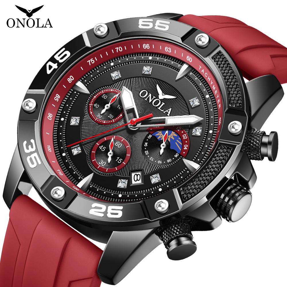 Fashionable and Casual New Multifunctional Quartz Waterproof Tape Watch