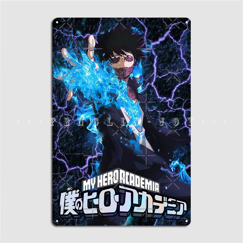 

Dabi Mha Metal Plaque Poster Wall Wall Decor Club Party Retro Tin Sign Poster 20x30cm（7.8x11.8inch）