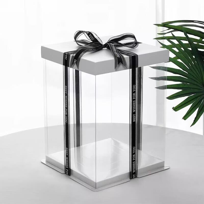Transparent Cake Packaging Boxes with Lids