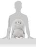 Welcome Back Sonoda-kun Series HUG Plush Toy, Color (Gray), 172-2626A5GR