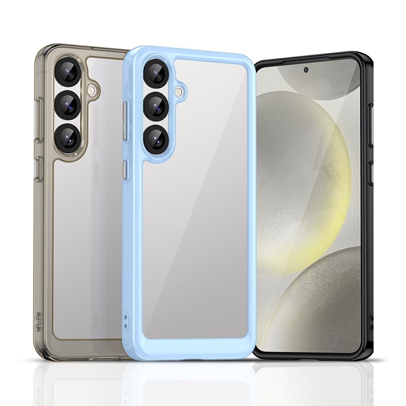 For Samsung Galaxy S25 Case Luxury Silicone Bumper TPU Transparent Cover Samsung S25 Plus Shockproof Protector Case S25 Cover