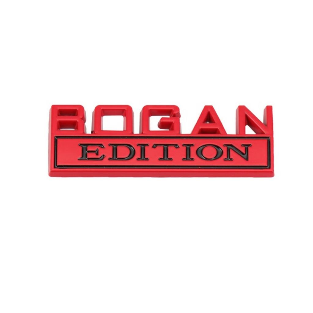 1Pc 3D Metal Bogan Edition Logo Car Front Grille Badge Side Fender Rear Trunk Emblem Sticker Decal