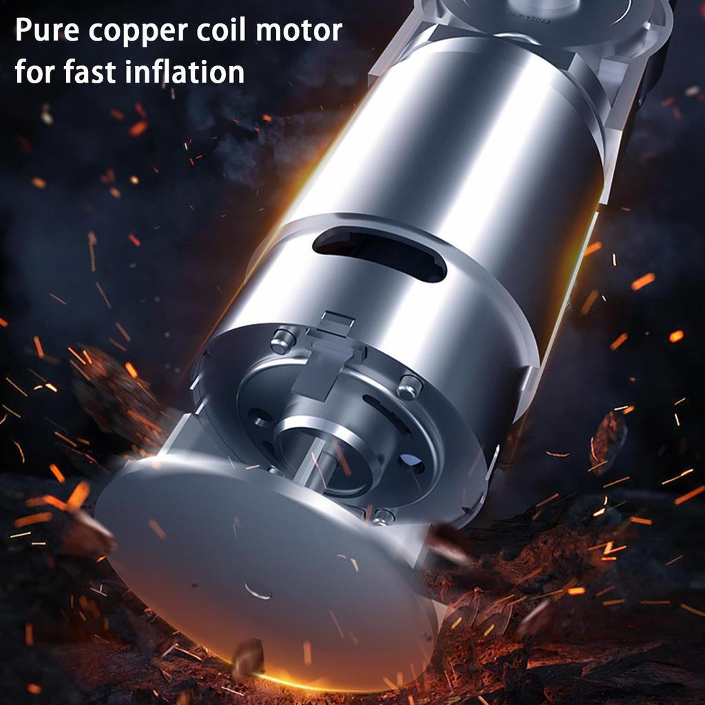 Air Pump Electric Pump Digital Pressure Gauge Electric Tyre Pressure Gauge Cordless For Motorcycle Truck Bicycle Wheel Car Bike