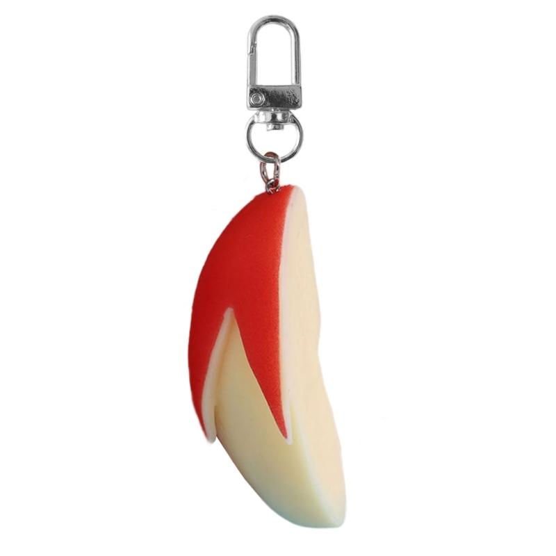 

Rabbit Fruit Keychain With PVC Alloys Charm For Bag Backpack And Luggage Accessories Fashion Decoration красный