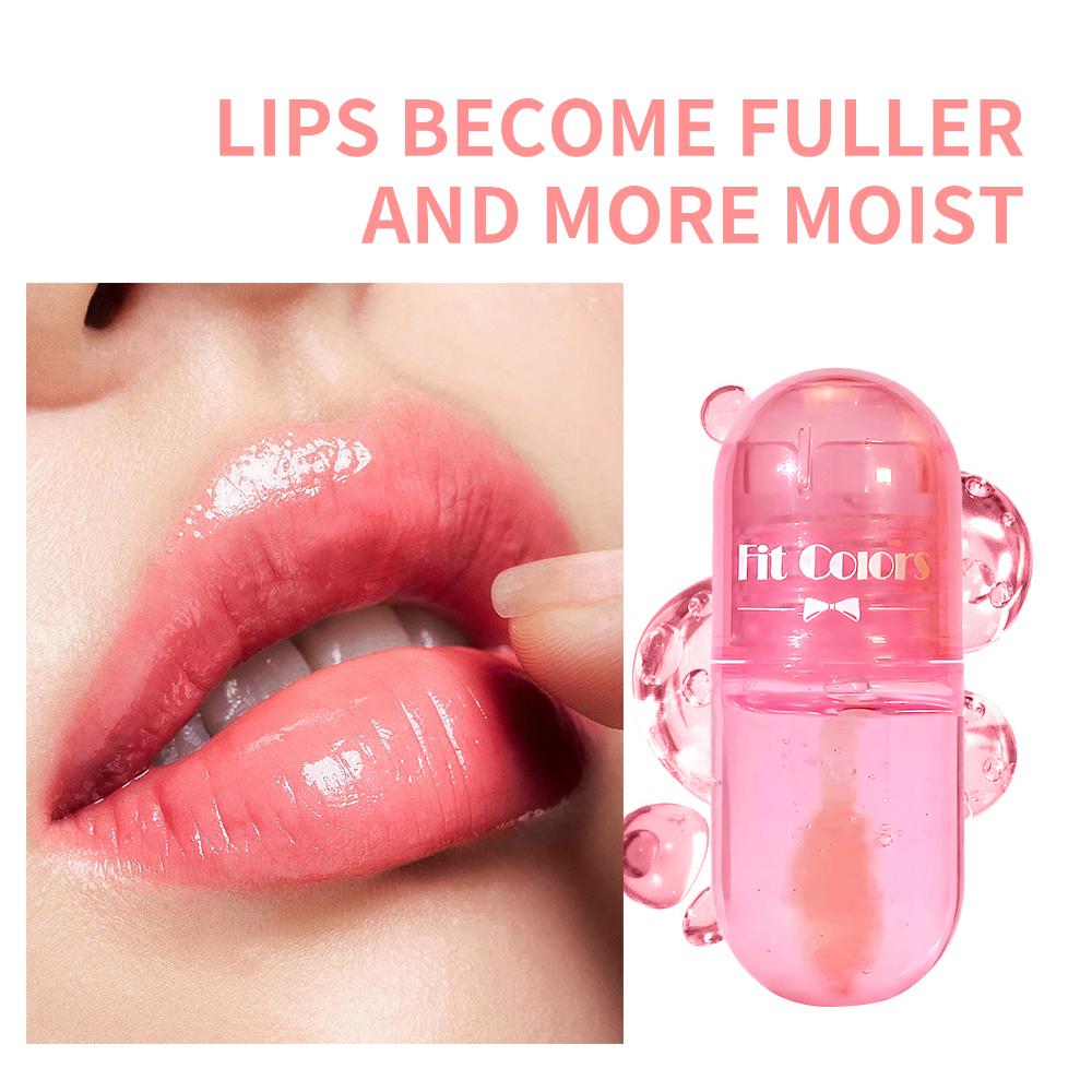 Hydratační lesk na rty Zvětšující měnící barvu Kapsle na rty Hydratační Dlouhotrvající Přírodní šťavnaté rty Make-up