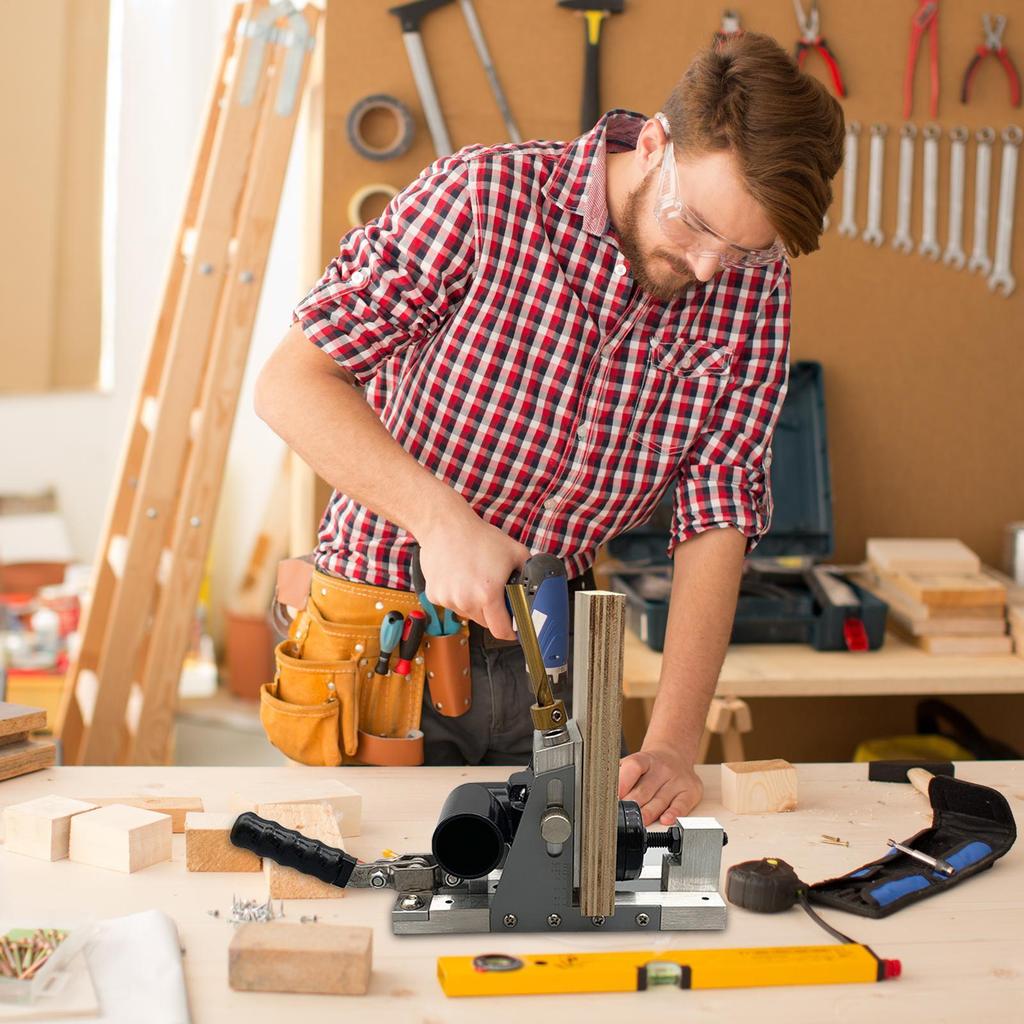 Portable Drill Guide Carpenter Hole Locator Precision Portable Punch Locator For Home Improvement Kitchen Cabinet Furniture