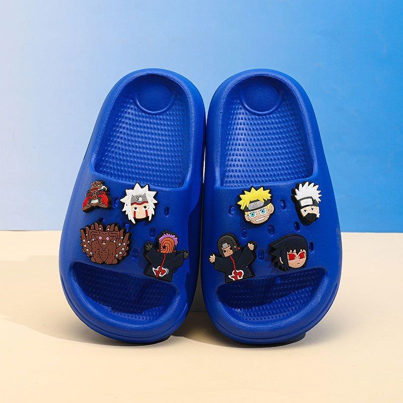 Kids Cartoon Comfortable Slippers Soft Sole Non Slip Ninja Design Perfect For Home Use