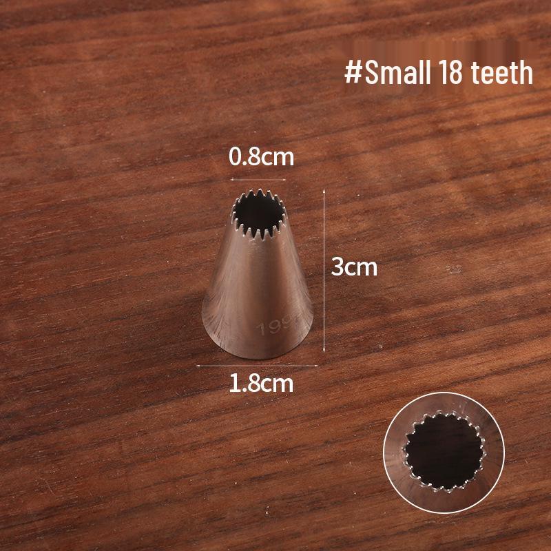 

Насадка кондитерская из нержавеющей стали с 18 зубцами для печенья и меренги