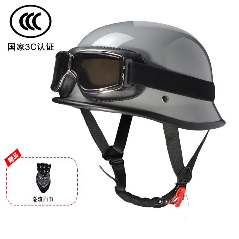 Vintage-Style Half Helmet Motorcycle Scooter ATV Electric Bike Riding With 3C Certification ABS Shell