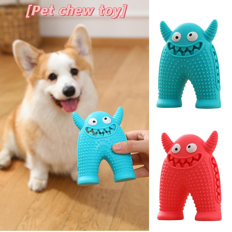 Monster Pet Chewable Toy Silicone Dog Grinding Teeth Bite Resistant Gift Audible