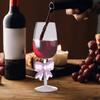 Red Wine Glasses Half Champagne Flutes Long-Stem Wine Glass Decorative Glassware For Bar Table Kitchen Picnics Graduation