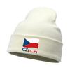 CZECH Flag Warm Winter Hats Knitted Hat Beanie Funny Hat Slouchy Stretchy Knit Cap Unisex Beanie Perfect For Street Style