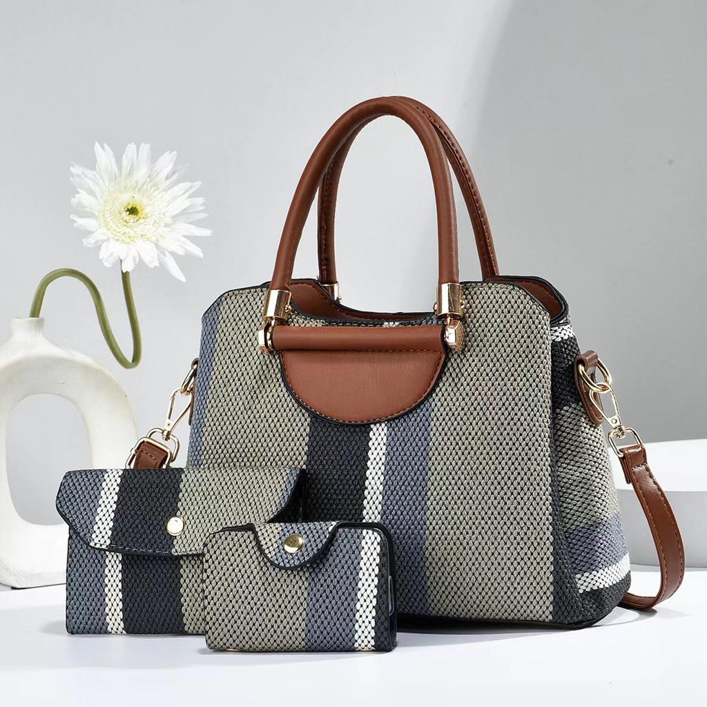 Stylish Women's Tote Bag In Elegant Black Blue White Khaki Coffee Colors With Soft Pu Material