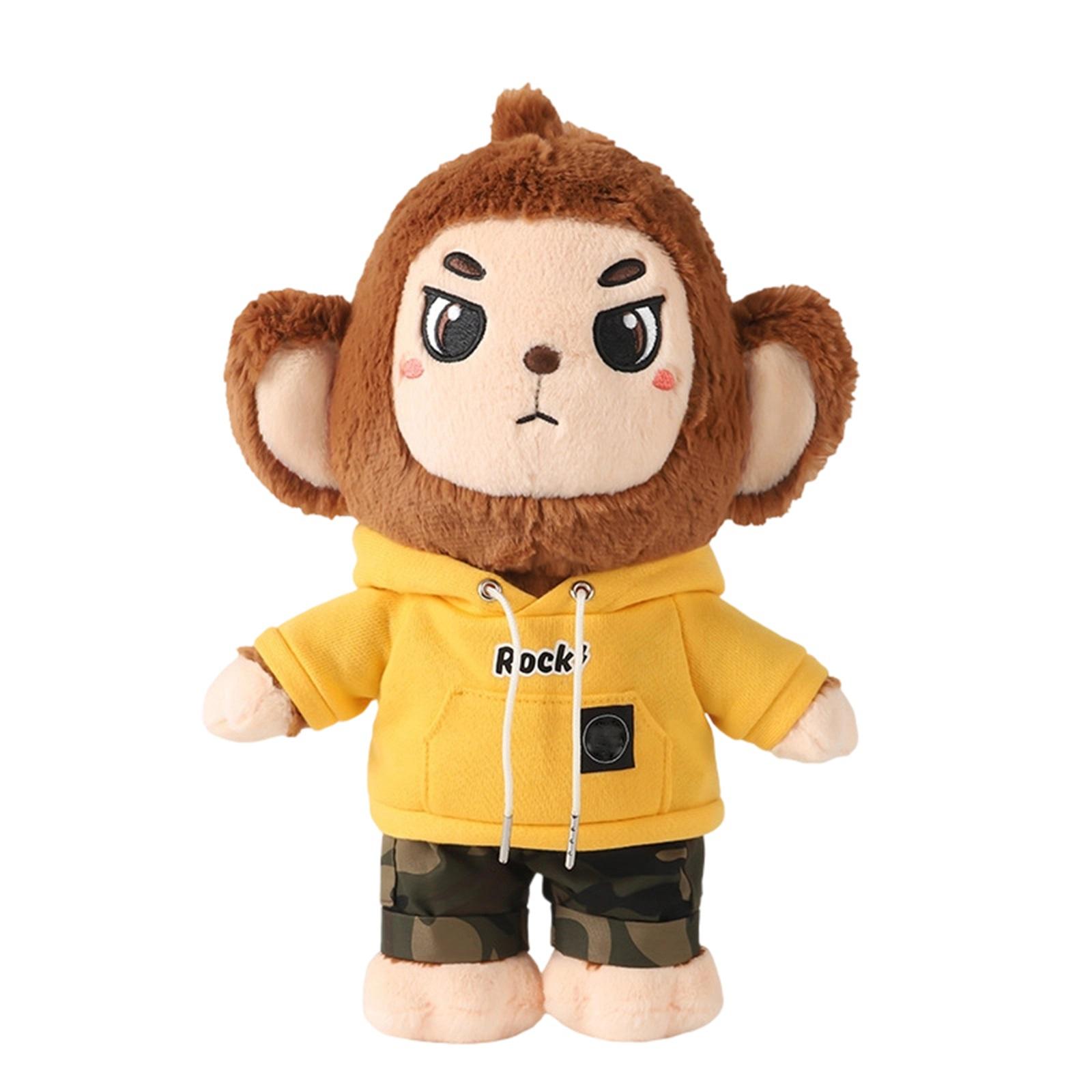 

Кукла Маленькая Обезьянка Одетая в Одежду, Милая Плюшевая Игрушка Животное, Кукла Обезьянка One Size