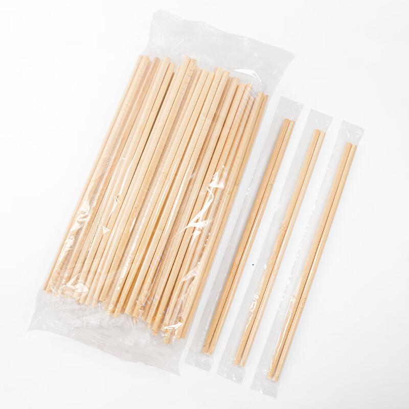 WOLSGIN Individually Wrapped Disposable Bamboo Chopsticks