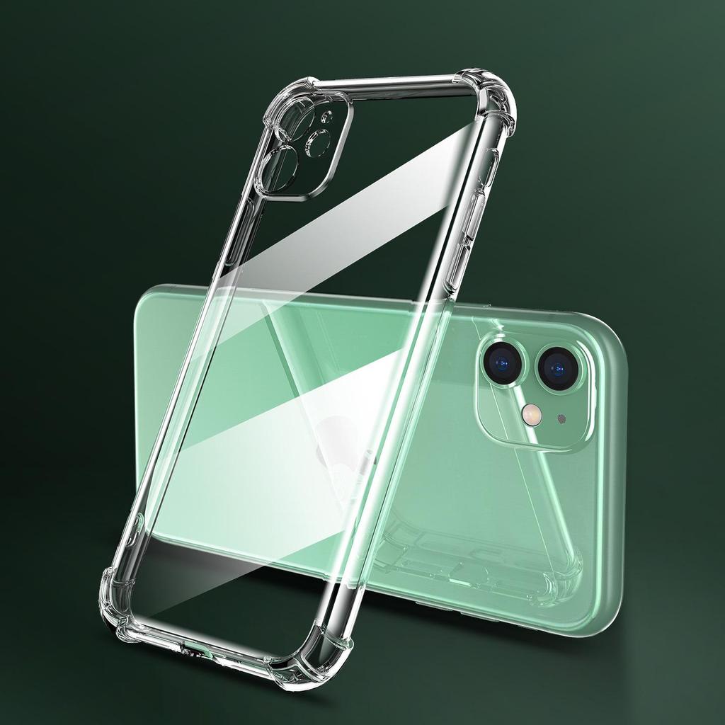 Průhledné TPU pouzdro s airbagy pro iPhone 17 Pro, měkké, odolné proti pádu, s přesnými otvory a ochranou objektivu
