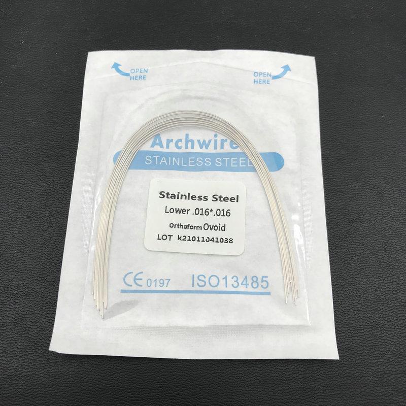 10 teile/paket Dental Kieferorthopädische Edelstahl Rechteckige Ovale Bogen Drähte